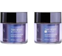 Jeunesse & Fermeté Jour/Nuit - Time Resist Jour 50ml + Time Resist Nuit 50ml - Crème Anti-Âge, Réduit Rides & Ridules - Activateur de Jeunesse, Acide Hyaluronique - 96% et 90% d'Origine Naturelle