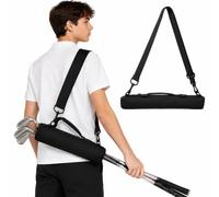 Jeunesse Golf Club Portable Sac pour Enfants, Sac de Golf Junior léger pour la Pratique de la Gamme de Conduite, Portable Training Club Carrier avec bandoulière réglable, 1pcs (Noir)