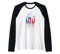 Jeunesse Pasteur Ministre Chrétien Church Drapeau Américain USA Manche Raglan