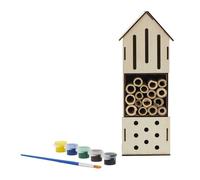 Jeux 2 MOMES, EA0036, Maison à Insectes à Monter Soi-Même, Jeu Éducatif DIY, Sensibilisation à l'environnement, Personnalisation Créative, H235 cm, Marron