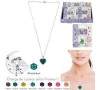 Jeux 2 MOMES, EA100761, Collier Humeur, Change de Couleur: Jaune, Rouge, Orange, Rose, Noir, Bleu, Accessoire Mode Ludique et Original pour Enfants et Adolescents
