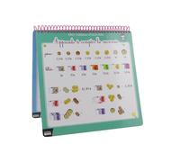 Jeux 2 mômes - EC4026, Cahier éducatif effaçable avec Feutre et Tampon pour Enfants, Conçu pour l'apprentissage ludique, Dimensions 355 x 285 x 1 cm, Multicolore
