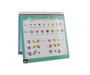 Jeux 2 mômes - EC4026, Cahier éducatif effaçable avec Feutre et Tampon pour Enfants, Conçu pour l'apprentissage ludique, Dimensions 355 x 285 x 1 cm, Multicolore