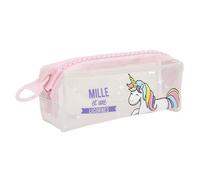 Trousse rectangulaire transparente Licorne