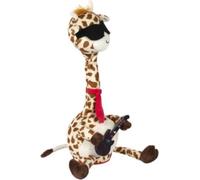 Generique Jouet Girafe dansante musicale 34 cm Jaune et marron