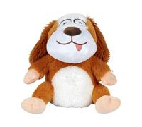Jeux 2 MOMES - PE1027 - Peluche Chien Fou à Piles Interactif - Jouet Amusant pour Enfants - Texture Douce en Polyester - Idéal pour Câlins et Jeux Dynamiques - Marron - Taille Standard