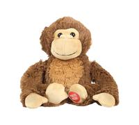 Jeux 2 MOMES - PE1047 - Peluche Gorille Interactif Qui Roule et Saute - Idéal pour Les Enfants - Stimule L'Imagination et Le Rire - Taille M - Couleur Marron