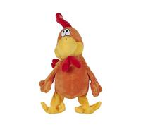 Jeux 2 MOMES - PE1049 - Peluche Coq Chanteur à Piles - Jouet Interactif en Polyester - Design Expressif et Couleurs Vives - Idéal pour Le Jeu ou La Décoration - Taille Unique - Marron
