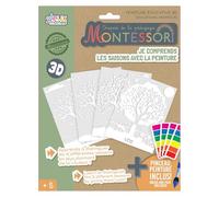 Jeux 2 mômes Peinture en Relief Enfant Jeu Créatif Imagination Blanc