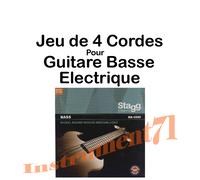 Jeux 4 Corde Acier Nikele Filet Rond Guitare Basse Electrique