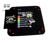 Jeux À Boire De Fête - Célébration De Liaison De Rire, Ensemble D'activités Pour Adultes Avec Plateau À Dés, Kit De Défi De Divertissement Social Portable Pour Couples, Amis, Anniversaire, Camping, Év