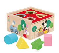 Disney Seau à enfiler pour bébé - 5 pièces - Formes et couleurs - Jeu éducatif 1-2 ans