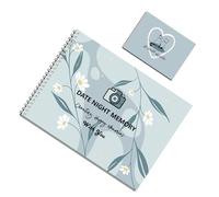 Jeux à gratter pour couples - Journal de souvenirs de grattage Date | Album photo avec idées de grattage et date | Jeux de nuit à gratter | Jeu romantique de nuit à gratter et à gratter