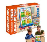 Jeux à trouver les différences : cartes interactives de pensée logique, jouets éducatifs pour , entraînement à la coordination - Main | Développement des compétences, pour voyager à la maison