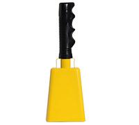 Jeux acclamant cloche de vache en acier cloches de vache avec poignée cloches de vache fabricant de bruit fort cloches à main pour événement sportif main pour les