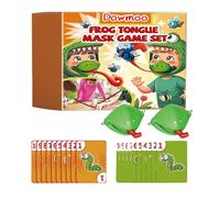 Jeux Amusants, Jeu de Langues | Jouet de Farce de Carte de Couverture de Visage de Grenouille | Jouets de Grenouille à Langue sortante, Jeu de Combat interactif Parent-Enfant, Jouets