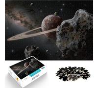 Jeux Amusants Planète de Lave dans la Voie lactée Puzzles de 1000 pièces pour Adolescents 50x75cm Décoration d'intérieur Convient aux 14 Ans et Plus