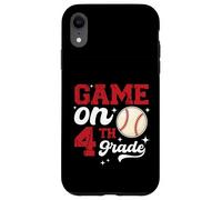 Jeux Amusants sur Le Baseball de quatrième année Premier Jour d'école Coque pour iPhone XR