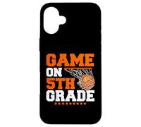 Jeux Amusants sur Le Basket-Ball de cinquième année Premier Jour d'école Coque pour iPhone 16 Plus