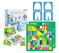Jeux assortis, puzzles pour enfants avec cloche, nappe, cartes de motifs, jeux de société d'aide exquis pour cultiver la concentration, réflexion inversée correspondant aux tout-petits 3-5