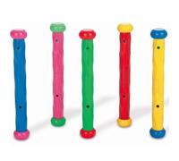 Intex Pools – Jeux bâtons de piscine – Lot de 5 couleurs – Souple – Mixte – À partir de 6 ans