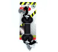 jeux caoutchouc Gladiator haltère et corde 18 cm pour chien