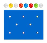 Jeux collectifs Activités de groupe avec bâche trouée et 8 balles