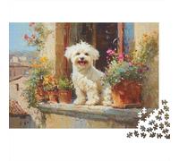 Jeux créatifs pour Chiens adorables, stimulants et Amusants, adaptés au Divertissement Familial et à l'éducation, 500 pièces (52 x 38 cm)
