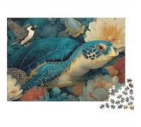 Jeux créatifs sur Le Monde sous-Marin de la Vie Marine, stimulants et Amusants, adaptés au Divertissement et à l'éducation en Famille, 300 pièces (40 x 28 cm)