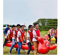 Jeux D’équipe Jeux De Terrain Jeux De Jour en Plein Air Jeux D’équipe en Plein Air Jouets Gonflables, Jeu De Course De Pelouse Adapté Au Multijoueur, Activ, 10 Seats/L-6.5m