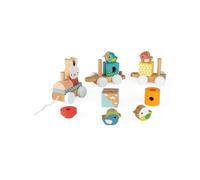 Jeux d eveil en bois - Train pure - JANOD - Multicolore - Dès 12 mois