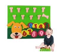 Jeux d'addition et de soustraction, bricolage, tableau en feutre, chiffres de doigts, jouets mathématiques | Manipulations mathématiques préscolaires pour l'éducation précoce, jeu de voyage pour la ma