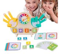 Jeux d'Addition et de Soustraction Mathématiques,Jouet Éducatif Horloge Apprentissage Maths Blocs de Comptage | Fournitures Scolaires Éducation Préscolaire Maternelle et Apprentissage à la Maison pour
