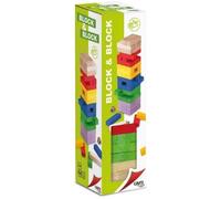 Jeux D'adresse Tours En Bois Colorées Cayro Block&block - Multicolore - 7x24x7 Cm
