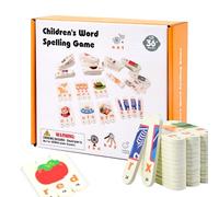Jeux d'alphabétisation, Toys d'apprentissage d'orthographe, 3,54x0,79x0,2 Pouces, Puzzle interactif en Alphabet, Jeu éducatif pour, école, Pratique, Tout-Petit, Maternelle, école à Domicile et