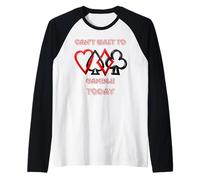 Jeux d'argent Poker Blague Casino Paris Gambler Manche Raglan