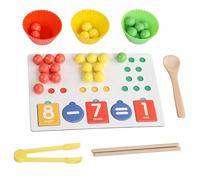 Jeux d'association de manipulateurs mathématiques Stem,Jouets de manipulation mathématiques,Activités d'apprentissage Stem préscolaire à la maternelle - Jouets de comptage de tiges et de tri des coule