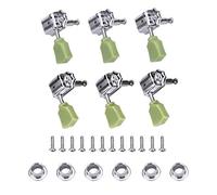 Jeux de 6 Mécaniques 3R 3L Pour Guitare Folk et Électrique, Argent - Haute Stabilité, Résistance à la Rouille, Remplacement Facile