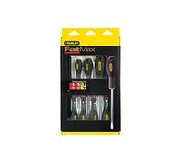 STANLEY 0-65-437 Jeux De 8 Tournevis Gamme FATMAX 2 Electricien 3 Mécanicien 3Ph- Liaison Quasi Incassable - Poignée Soft-Grip - Lame En Acier
