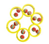 Jeux De Billard pour Adultes,Jeux De Lancer Flottants pour Piscine | Sport Nautique Extérieur Multijoueur avec 12 Balles Arc-en-pour Plage, Jardin Et Parc Aquatique