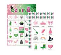 Jeux De Bingo De Sorcières - Cartes De Bingo De Fête Halloween 19x15x1cm Pour Les | Pont D'anniversaire Toys Interactifs Pour Événements Rassemblements De Voyage En Plein Air Festival Adults F