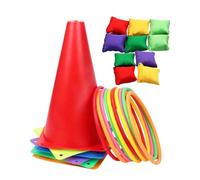 Jeux de Carnaval pour Interaction Parent-Enfant avec Seau à Obstacles | Ensemble Combiné de Jeux de Carnaval en Extérieur pour Camping Rassemblements Cours Pelouses Parcs Plages