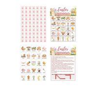 Jeux De Cartes De Pâques pour | 24 Pièces Coffret De Jeu De Table pour Réunions,Jeux De Cartes Amusants - pour Famille École Salle De Classe Fête Sociale Voyage Festif