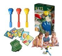 Jeux de cartes de réaction, jeux de cartes multi-joueurs,Chat attrape des souris Jeu de société de réaction d'exercice multijoueur | Jeu interactif d'entraînement à la Concentration, jeu de société po