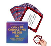 Jeux de cartes familiales - Pour mieux se connaître - Cartes de conversation de qualité ensemble - pour les fêtes, les fêtes entre amis, les voyages en voiture, les vacances et les fêtes de Noël