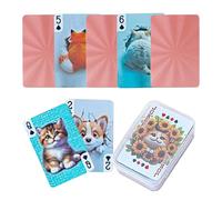 Jeux de Cartes Mini | Jeu Imperméable pour Fêtes et Soirées,Jeux de Cartes pour Famille et Fêtes,pour Adultes Magiciens Réunions Familiales Collectionneurs Voyageurs Événements à Thème Camping Bars Cl