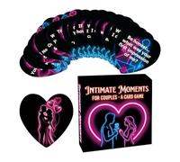 Jeux de cartes romantiques en forme de cœur pour couples | Jeux de société pour couples pour la maison, rendez-vous, nuit, pique-nique, camping, plage