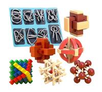 Jeux De Casse-Tête,Jouet Puzzle Casse-Tête À Déverrouiller - Jeux De Désenchevêtrement Portatifs | pour Développement Compétences Et Logique Classe École Maison Voyage