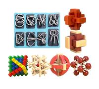 Jeux De Casse-Tête | Jouet Puzzle Casse-Tête À Déverrouiller | Stimulation des Jouets Intellectuels,pour Développement Compétences Et Logique Classe École Maison Voyage