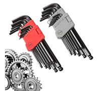 Jeux De Clés Hexagonales,À Bout Sphérique Métrique Forme L | 26 Pièces Bras Long Hexagonale À Bout Sphérique,Pour Vélo Moto Véhicule Aménagement Intérieur